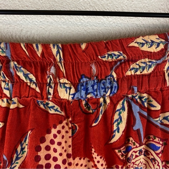 Anthropologie Sonrisa Paisley Pants Red Size XS - Picture 8 of 9